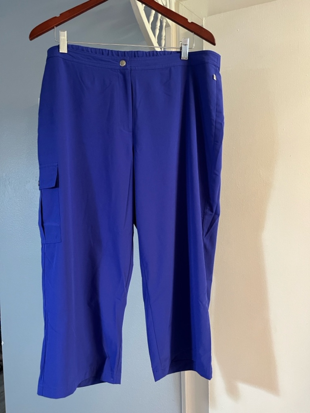 Zenergy by Chico’s Cargo Pants Royal Blue Performance Chico’s 3 = US Size 16